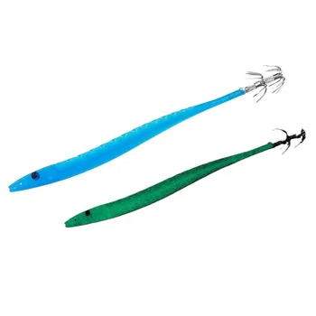 Cheery Shrimp Plastic Shrimp Hairtail Bait Umbrella Hook Squid Hard Baits Printed Condition for Marlin Target – Hard Lure – view 5