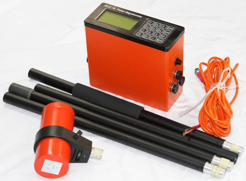 Portable Pronton Magnetometer Magnetic Field Survey Instrument Digital Proton Precession Magnetometer for Gold Mine With GPS