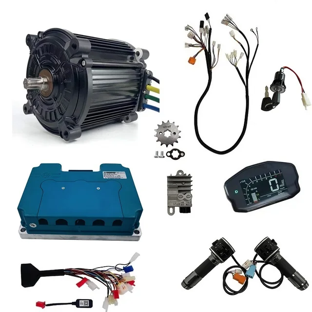 QS MOTOR 8000W Electric Bike Mid-Drive Power Train Complete Conversion Kits