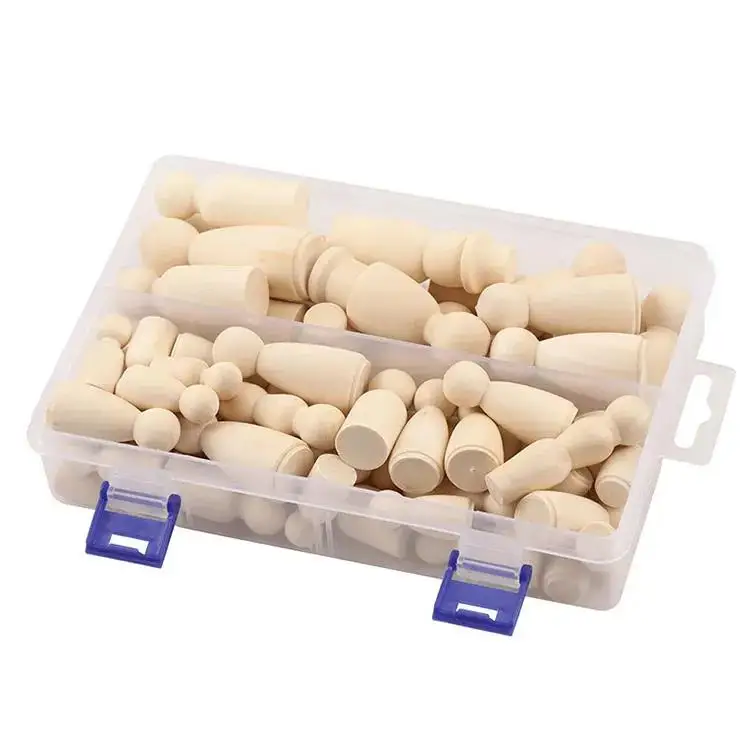 Оптовая продажа, набор деревянных колышек 55 шт., деревянные колышки с собственной торговой маркой, детские куклы, лидер продаж, колышки