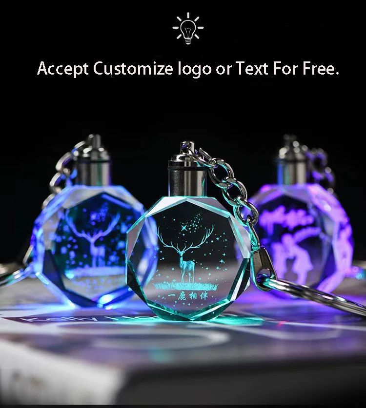 product cheaper professional factory wholesale custom led glass crystal keychain-25