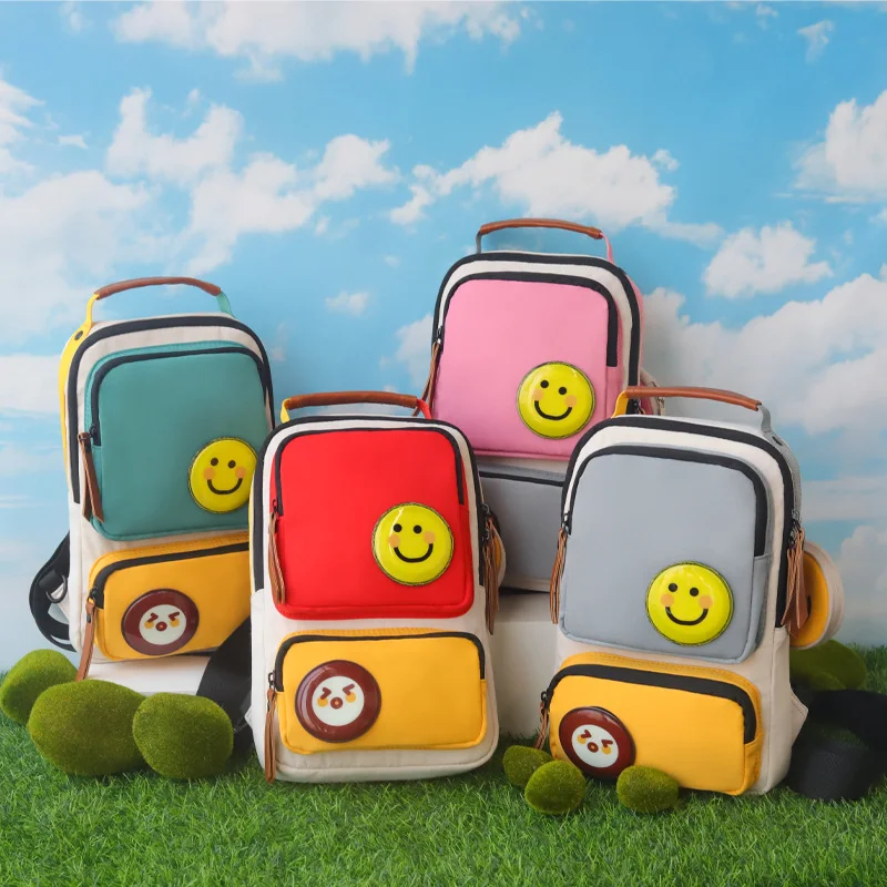 TINYAT Nieuwe Smiley Borstzak Groothandel Casuale Schoudertas Koppel Street Fashion Sport Crossbody Tas