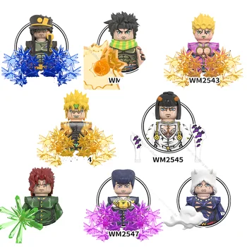 WM6161 DIY Plastic Building Block Puzzle Sets Educational Anime Kids Toys for Wonderful Adventure Jotaro Kujo & Dio Brando