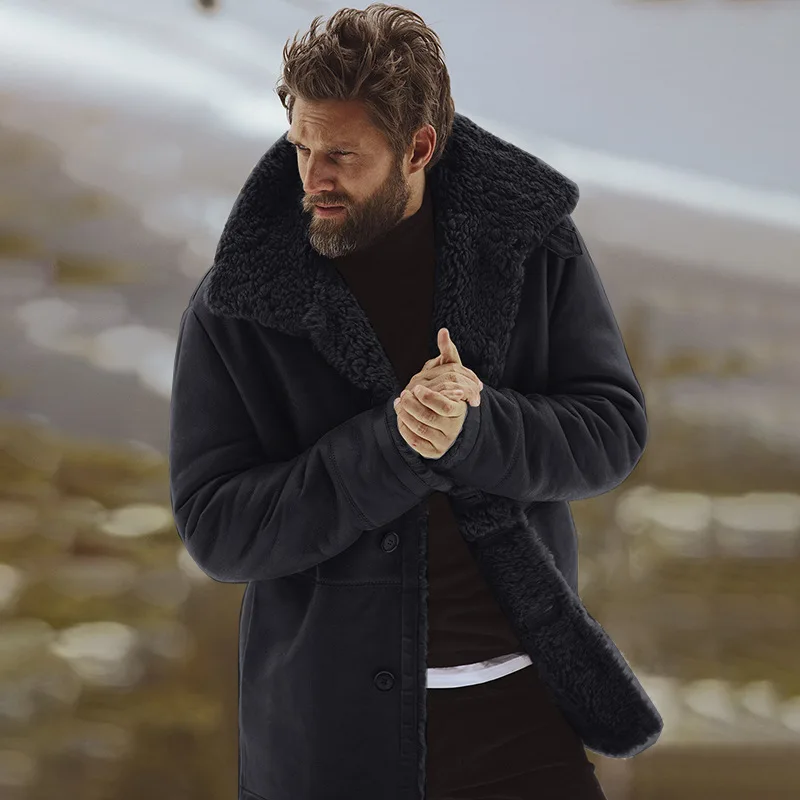 long velvet winter coat