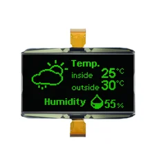 4.7 Inch Green OLED Display Module 256x128 Pixels,SPI/Parallel Interface,SSD1322 Driver IC