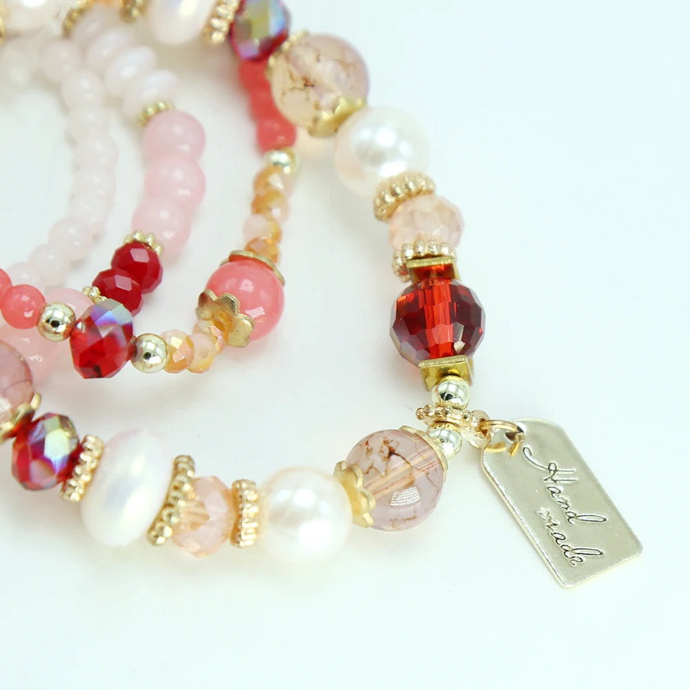 BESTONE Jewelry Glass Beads Friendship Bracelets