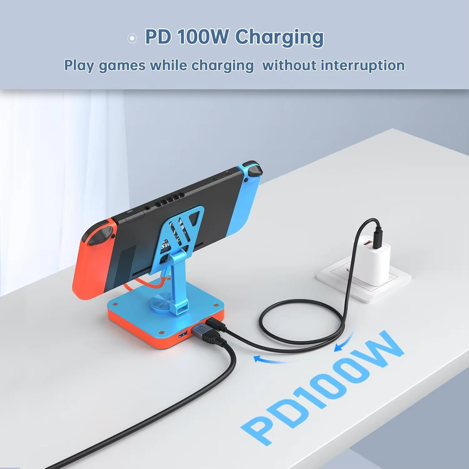 Welcome OEM Order, Factory Whole Selling For Switch 2 Portable 3-in-1 Adjustable Hub Stand 100w Pd Charging 4k 60hz Hdtv Usb Adapter For Nintendo Game Accessories - Buy 3 In 1 Switch 2 Hub 100w Charging Usb3.0 4k60hz Type C Docking Station For Switch 2 switch2 100w Hub With Battery 4k60hz 3-in-1 For Hdmi Usb 3.0 Abs-stock Product For Data Transfer