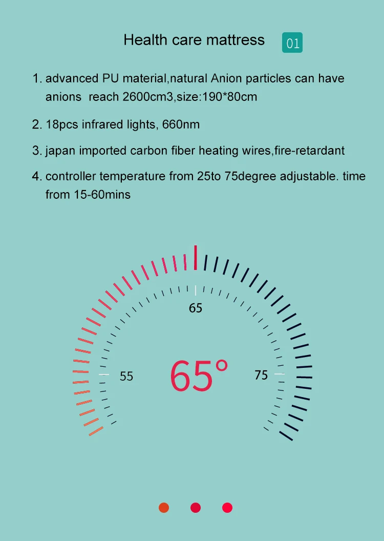 Btws Factory Hot Sale Pemf Therapy Mat With Crystals And