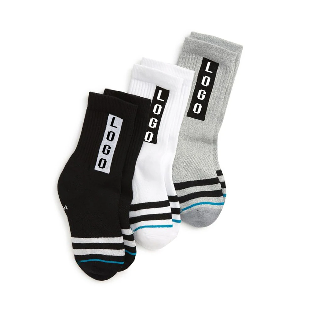 Custom Logo Sport Grip Socks Compression Unisex Athletic Ankle Crew