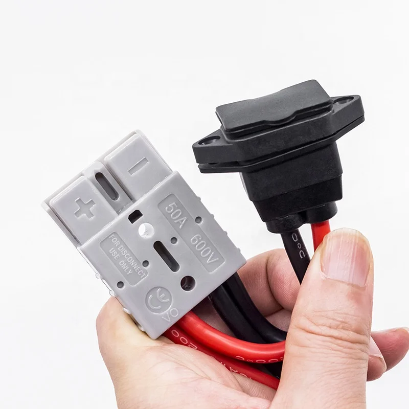 Conectores De Batería 50A (4 Piezas) - Conexión Rápida, Carcasa Ignífuga, Para Cables De Automóvil O Equipos Eléctricos
