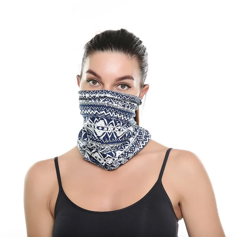 2pcs Magic Scarf Sports Equipment Outdoor Sunscreen Full Face Mask Scarf
