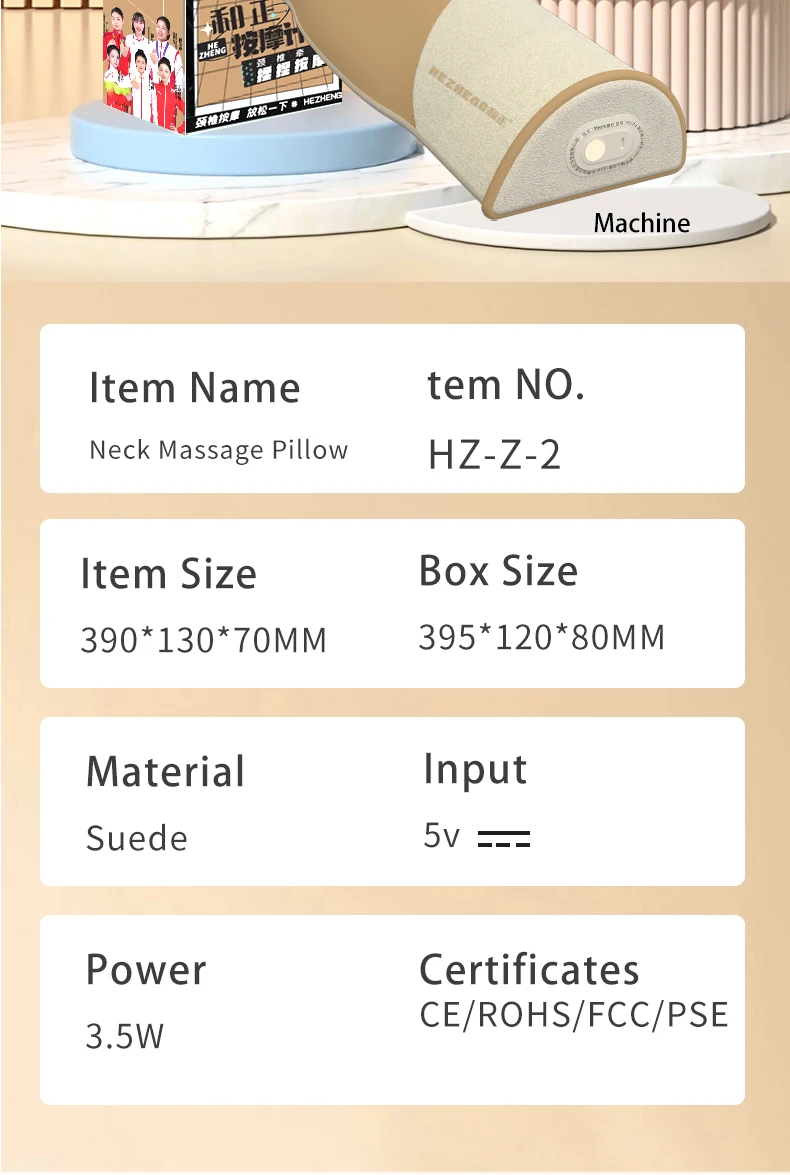 Electric Neck Massage Pillow Vibration Head Massage Pillow Cervical Spine Support Cushion