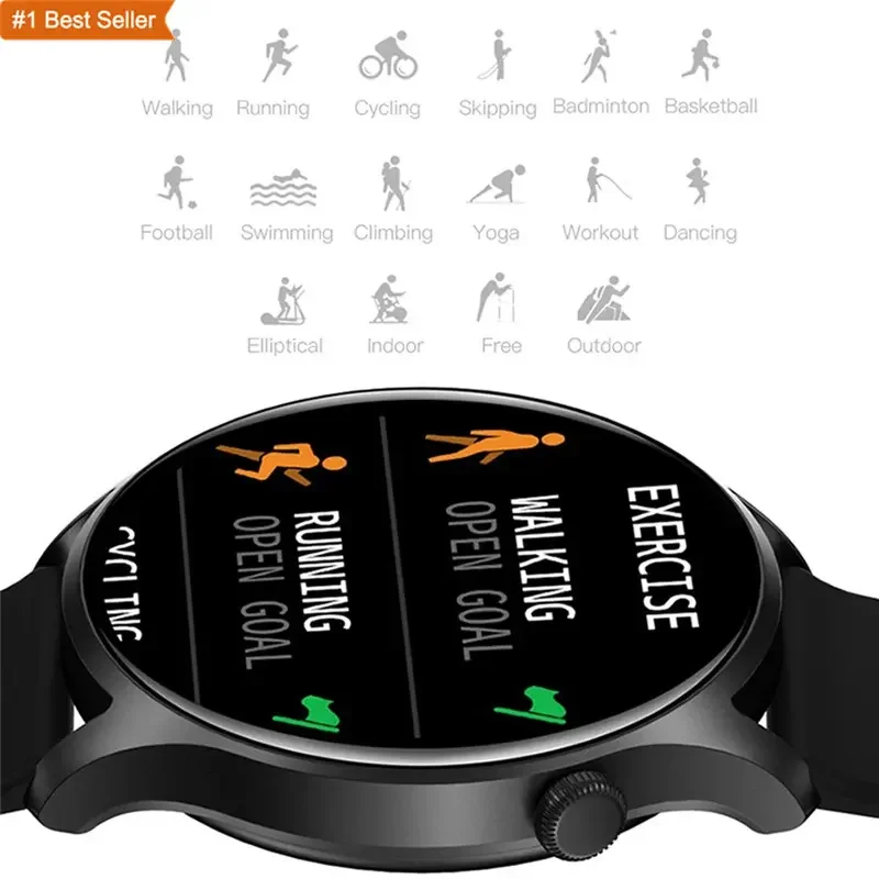 KC08 Smart Watch Women Full Touch Screen Fitness Tracker IP67 Waterproof BT  Smartwatch Men Wearable Devices Smart Electronics - Main Image