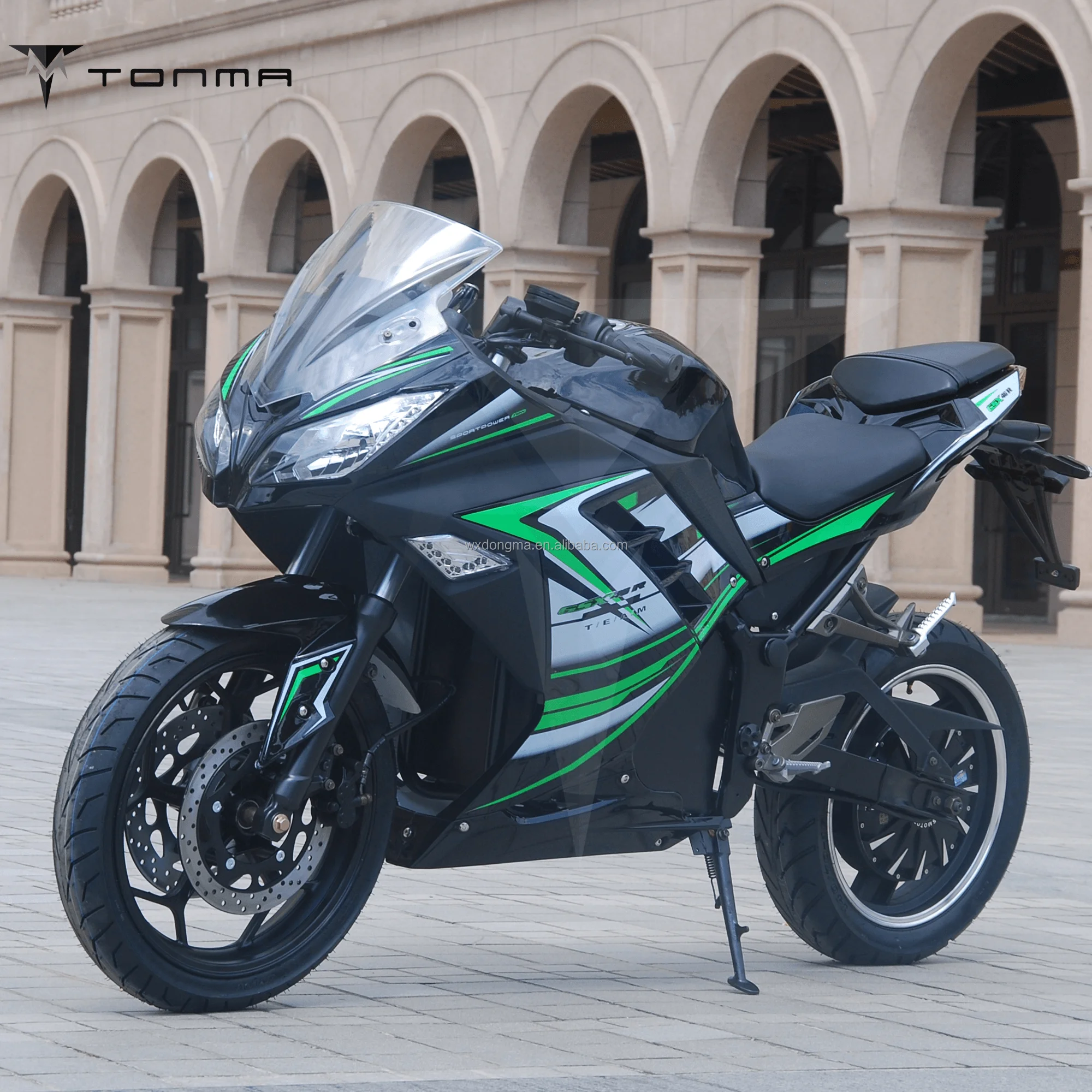 Cool Adult Electric Racing Bike With Double Disk Hub Motor High Performance Motorcycle