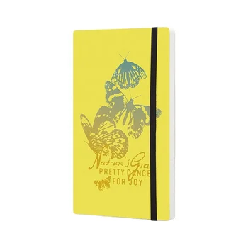 Holi PU notebook flower 2020 Hot sale DIY Soft Cover Notebook with elastic ribbon High Quality Customized