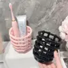 Cesta de almacenamiento tejida de cerámica [pequeña] rosa y negra