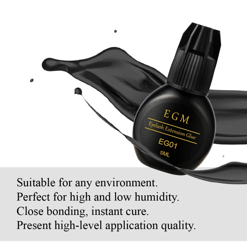 Worldbeauty Egm Lashes Adhesive Glue Pmma Free 1s 0.5s Fast Dry Long Lasting Professional Lash