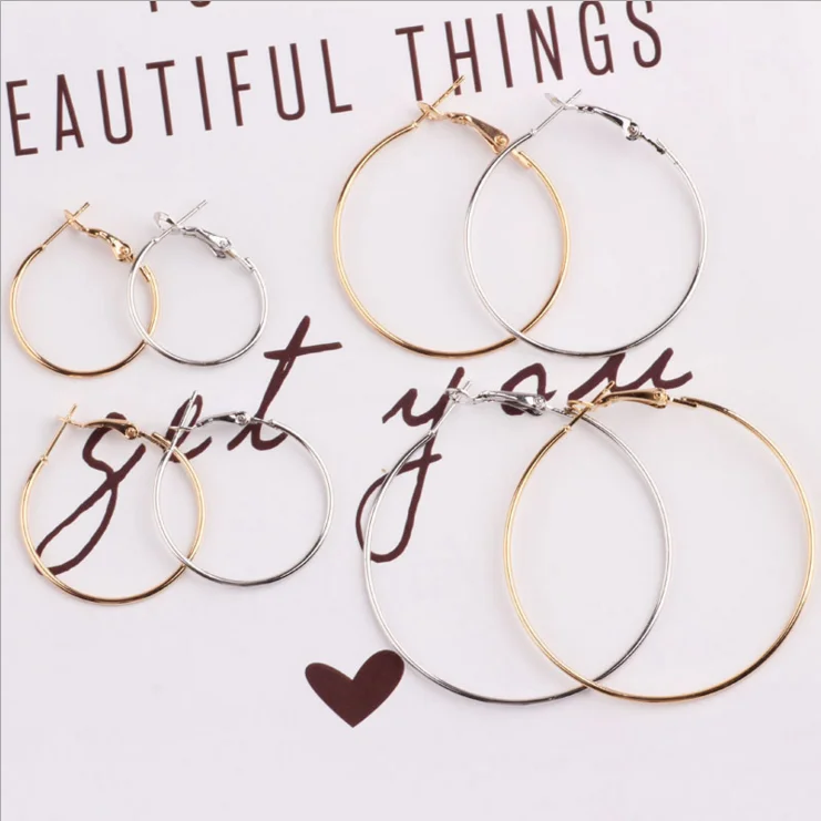 Лидер продаж, хорошая цена, лидер продаж, оптовая продажа, женские модные большие золотые серьги-кольца с модным дизайном