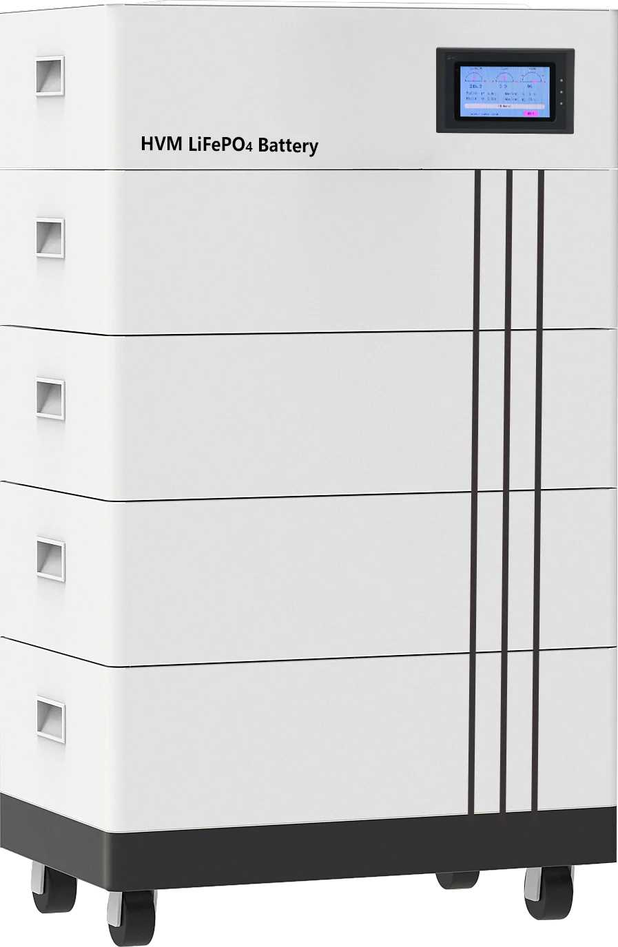 Factory Direct Sales 48V 100Ah Touchscreen Wall Mounted LiFePO4 RS485/CAN Solar Energy Storage Batteries for Home