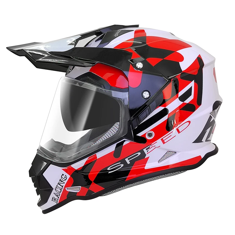 Dual Sport Motorcycle Helmet With Impact Resistant Abs And Visor_voghion.com