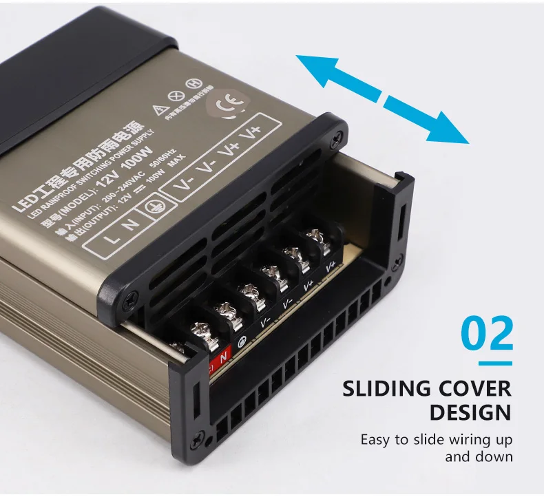 True Power 5v 12v 24v Rainproof Power Supply 5a 8a 12a 20a 33a Lighting ...