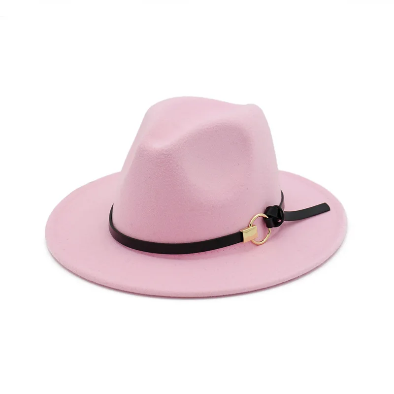 Topi Wol Fedora Wanita Merasa Gaya 