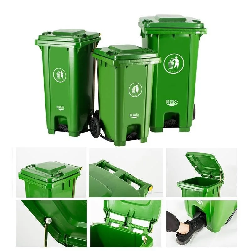 Plastic Wheelie Container 120L/240L/360L/660L/1100L Plastic Mobile Garbage Waste Can Bin Made in China