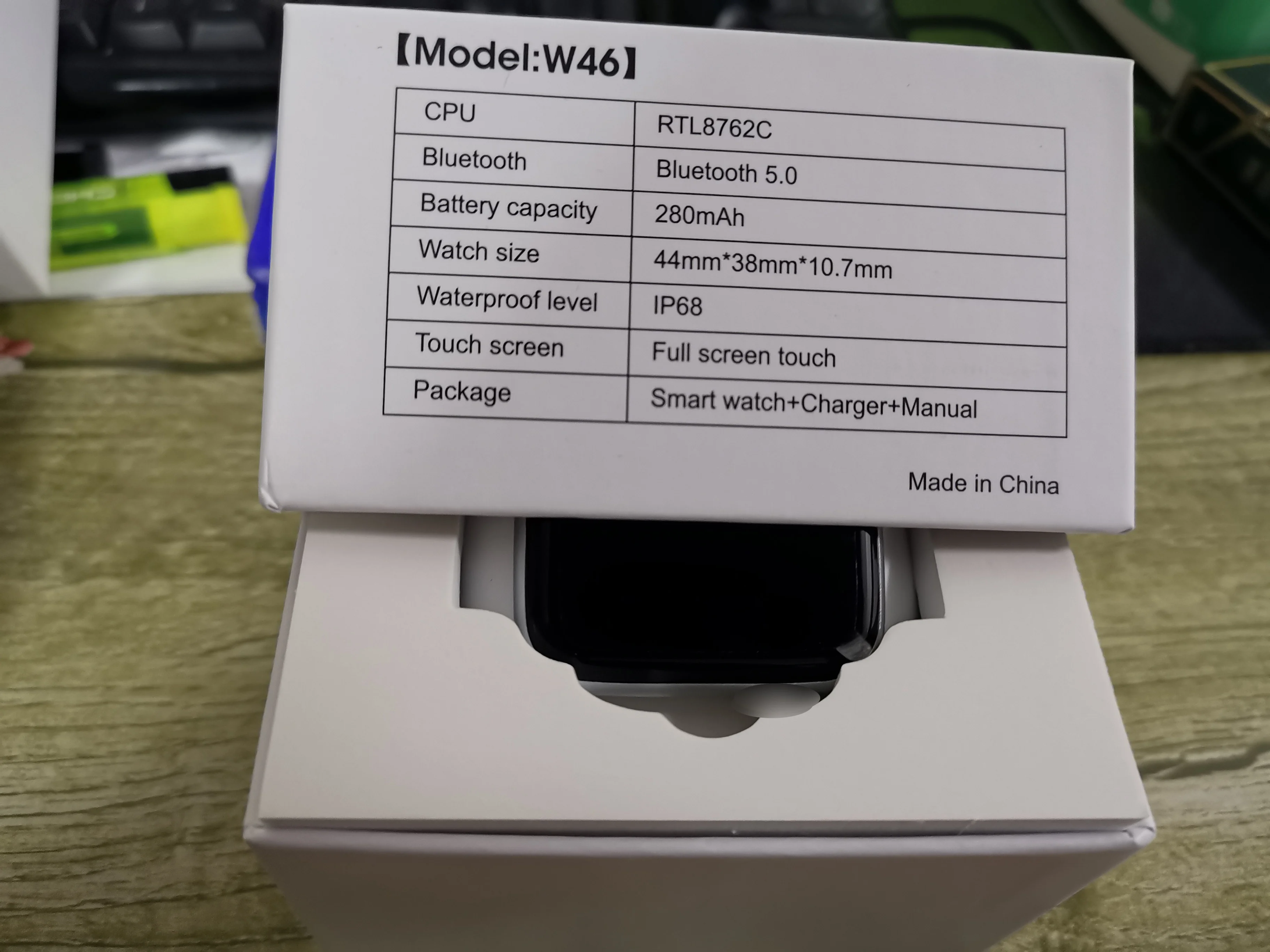 
W26 W26 + Smartwatch 1,75 дюймов полный сенсорный экран Smart Watch Series 6 синий зуб вызова ЭКГ, с экраном сердцебиения, умные часы 