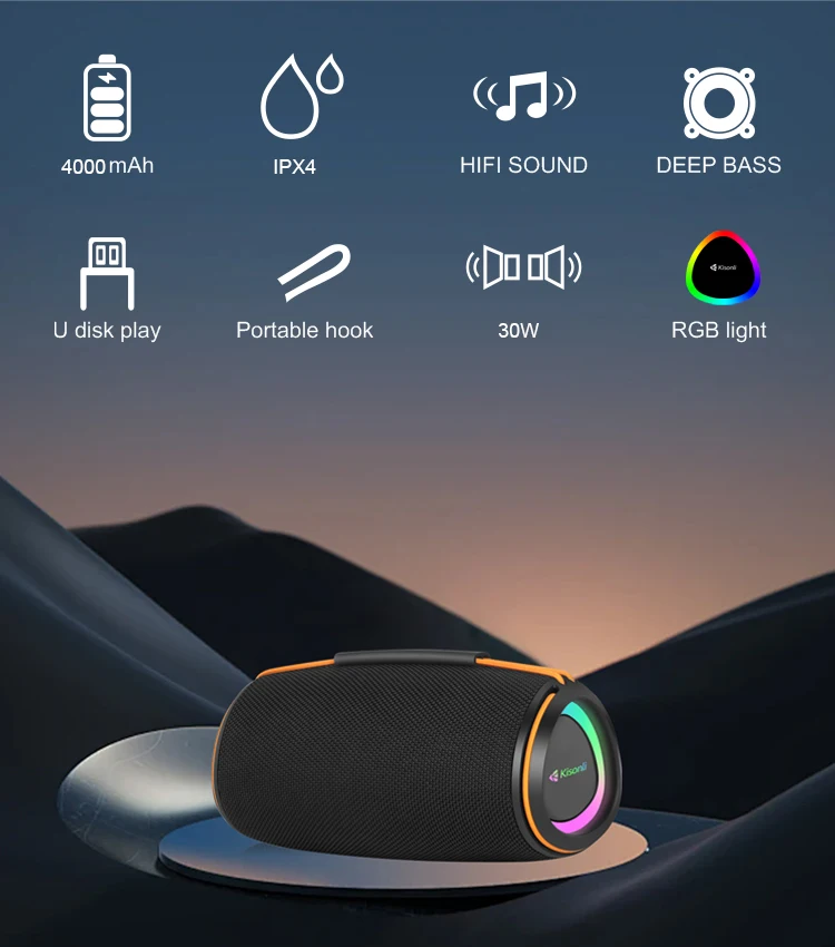 Kisonli K14 Blue Tooth Gbl 30w Speaker for Home