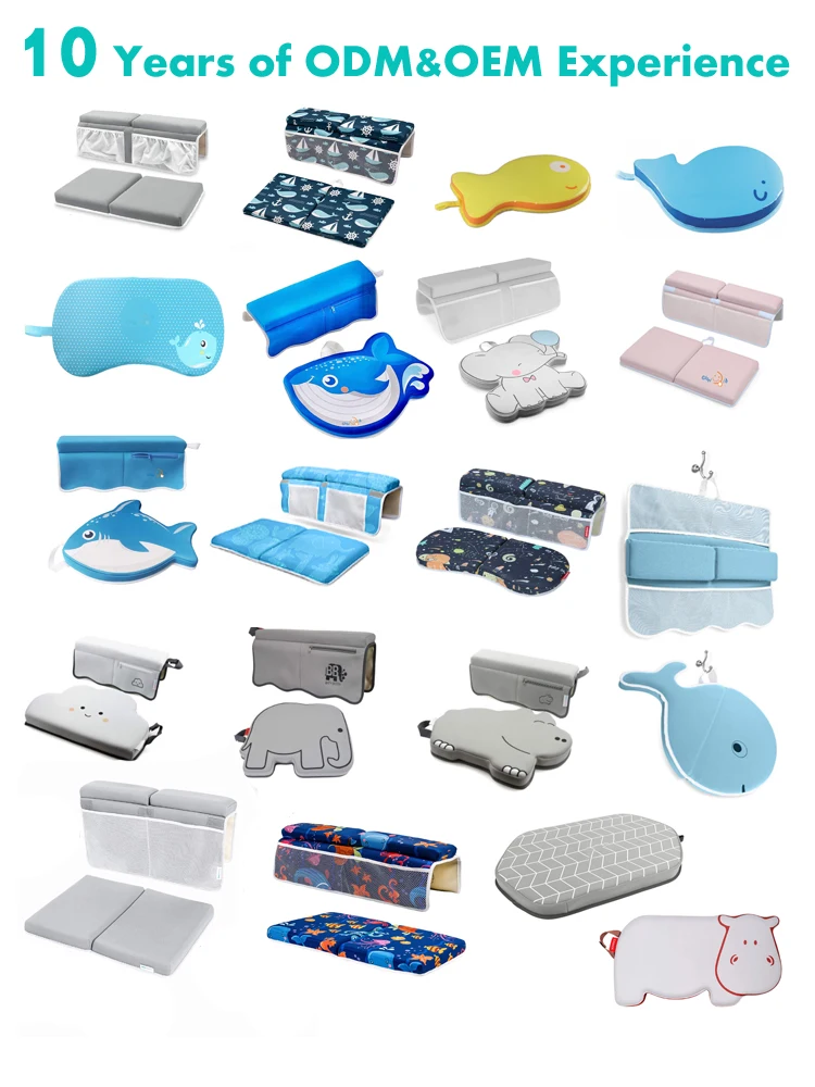 Nonslip Bathing Soft Kneeling Mat Foldable Cushion Quick Drying Baby