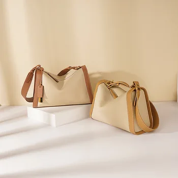 Underarm Bag for Women 2025, Top-tier Leather Bag, Pillow Bag, Single-shoulder Bag, Crossbody Leather Bucket Bag