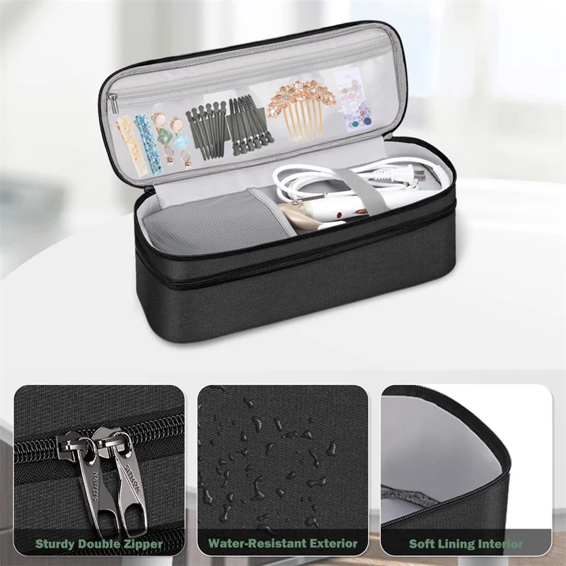 Double-layer Protective Travel Hair Dryer Bag Water Resistant Storage ...