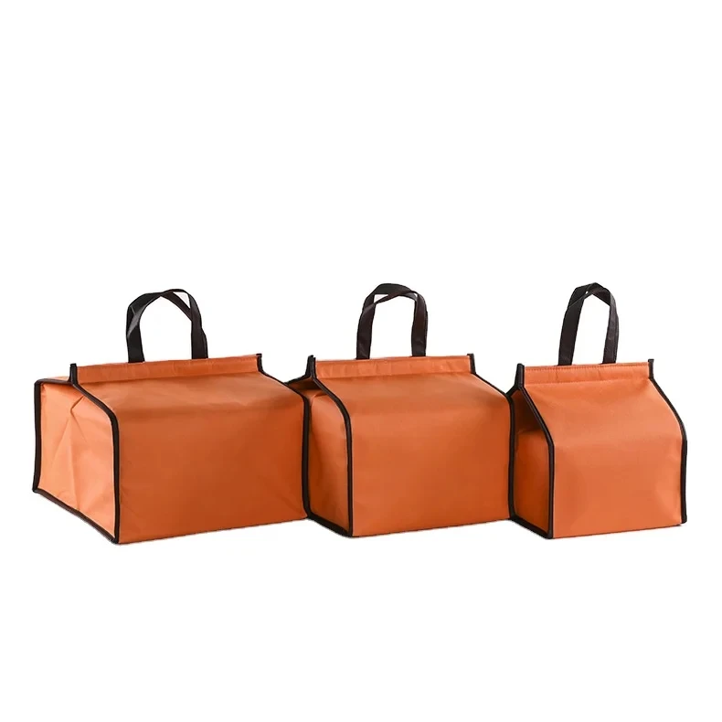 OEM Insulated Cooler  Bag Supermarket Custom logo Lunch Bag  Non Woven Outdoor Picnic Food Cooler Bag