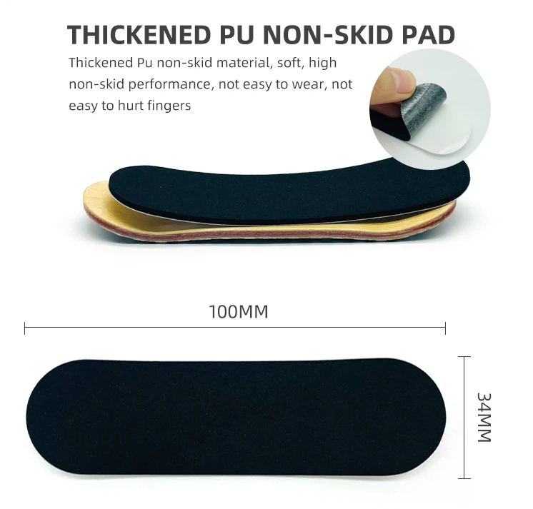 Pro Quality Black Finger Skateboard Fingerboard Foam Tape Grip Tape