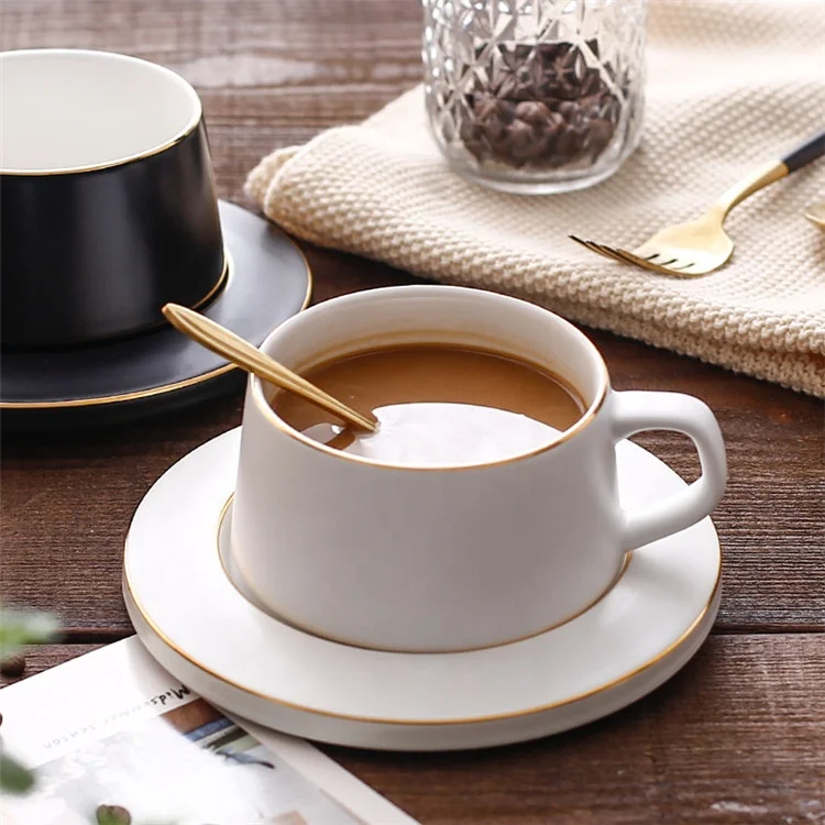 Set Di 4 Tazze Da Cappuccino Con Piattino, 280 Ml/Set Di Tazze E - 8