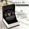 Necklace Black and White Flip Cover Gift Box