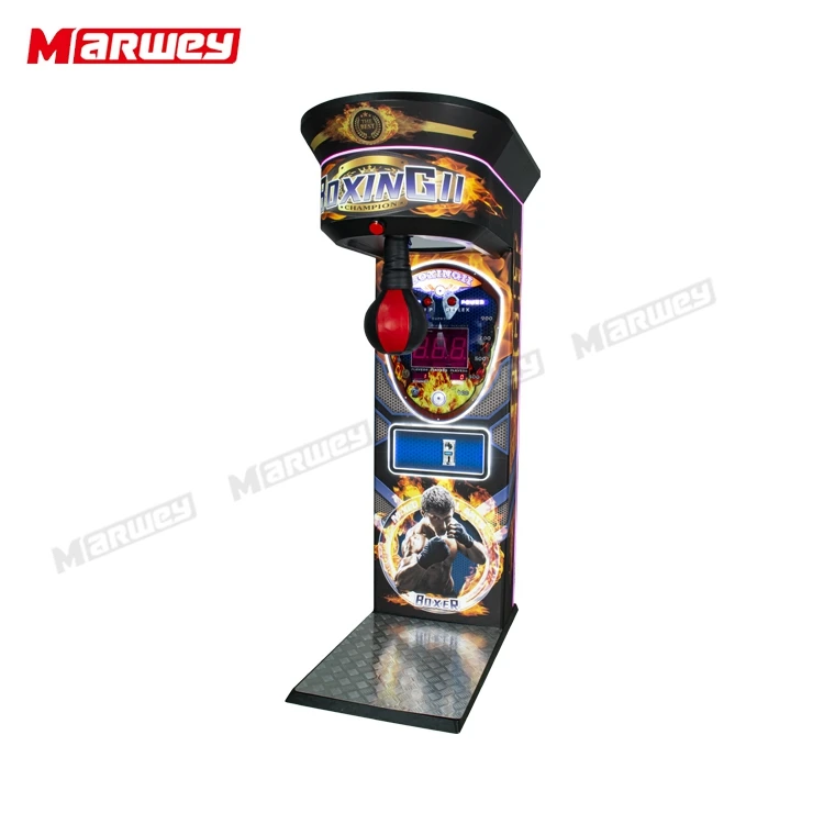 Custom Coin Operated Adults Sport Games Ultimate Big Punch Electronic Boxing Punching Machine Boxing Machine Arcade for Sale