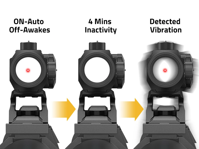 CVLIFE EagleFeather Motion Awake Red Dot Sight Multiple Reticle Accessory for Scopes