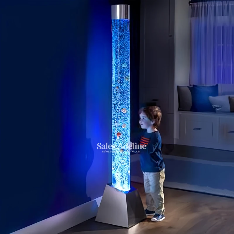 カラーチェンジングLEDバブルランプ｜感覚バブルチューブ、H180 cm