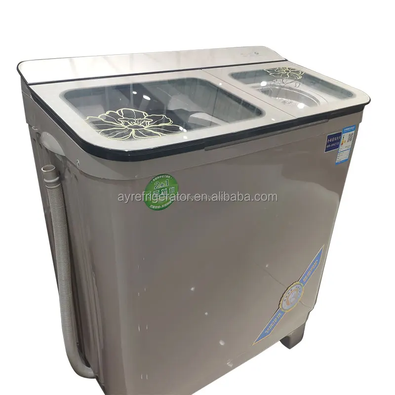 Top Loading 12KG Large Capacity Semi Automatic Portable Washing Machine with Spin Dryer Laundry Appliance for Home