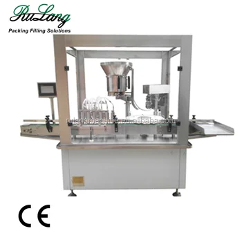 Automatic Glass Bottle Juice Filling Machine / Wine Bottling Equipment Line