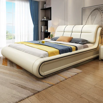Light Luxury Modern Simple Tatami Master Bedroom Atmospheric Double ...