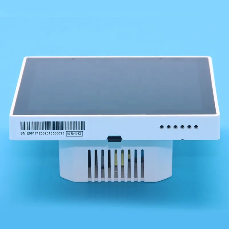 3.5'' Tuya Smart Music Switch Touch Switch 4 Gang Relay Control Panel Wall Switches Timer Smart Home Products Custom System thumbnail 4