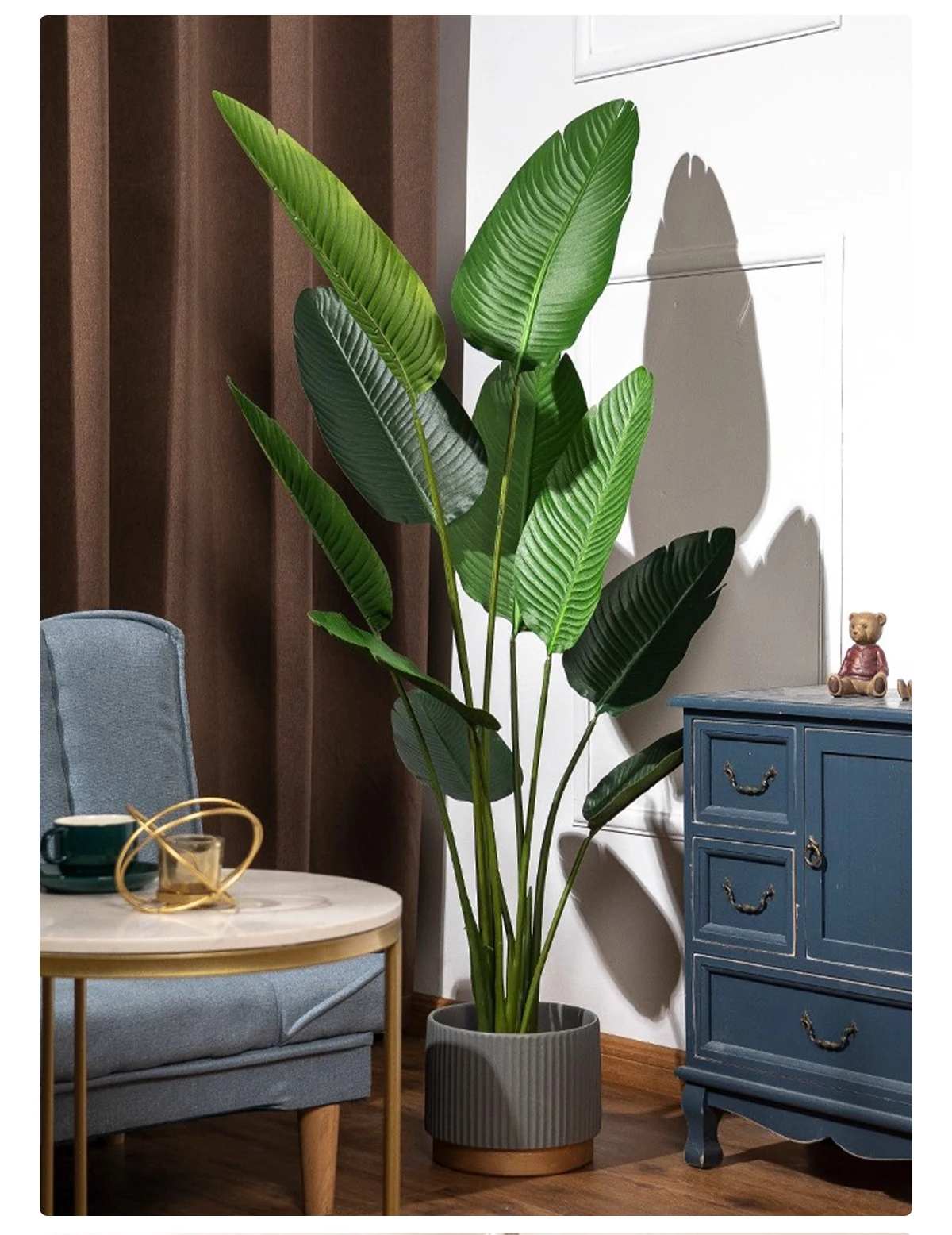 Factory Direct High Quality Realistic Simulation Modern Green Palm Artificial Tree Pot Evergreen Hanging for Indoor Outdoor Use factory