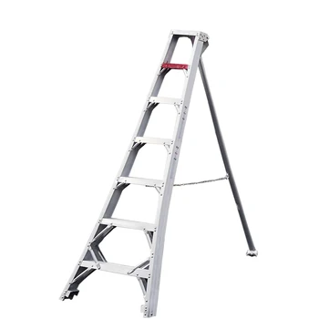 Industrial-Style Multifunctional Aluminum Garden Pruning Ladder Riveted Multi-Purpose Tool for Home Use