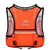 Naranja - mochila + bolsa de agua blanda azul de 1,5l