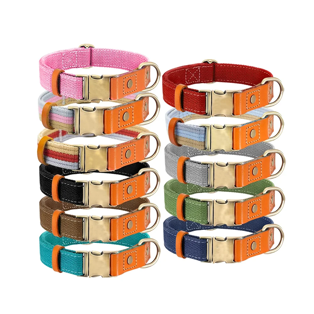 Dog Collar Personalised Pet Dog Collars Made Of Nylon Adjustable Collar