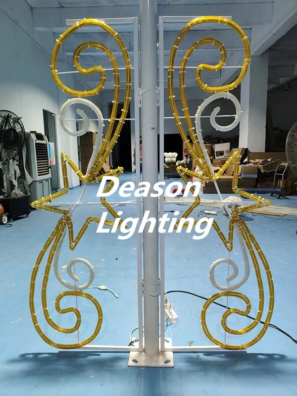 Christmas Decoration Bauble 2d Led Pole Mounted Street Motifs Lights