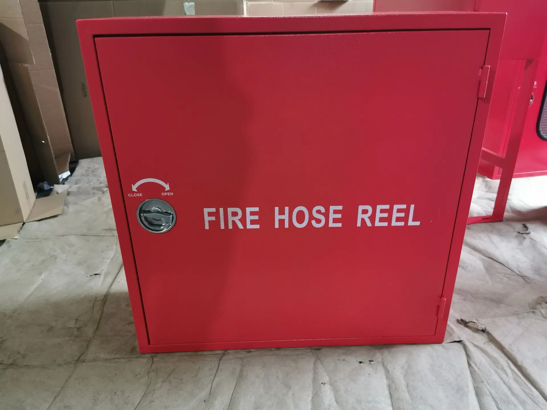 Solid Door Red 30 Meters Fire Hose Reel Box Fire Fighting Cabinet Buy Red Hose Reel Fire