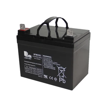 12V33Ah AGM VRLA Rechargeable Deep Cycle Scooter Wheelchair Lead Acid Battery For OEM